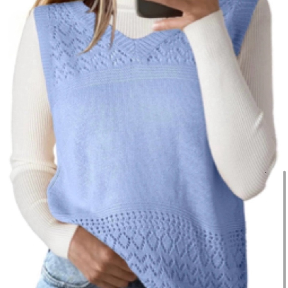 SHEWIN Sleeveless Sweater